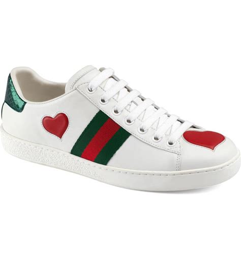 gucci heart trainers|gucci trainers for ladies.